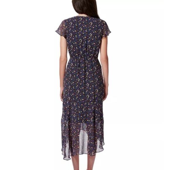 NWT Sam edelmans Ditsy-Print Ruched Midi Dress sz 2 - Picture 2 of 6